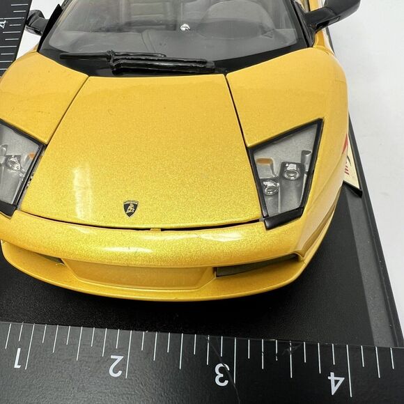 Maisto Lamborghini Murciélago Roadster 1:18 Yellow Convertible Collectable - Picture 5 of 15